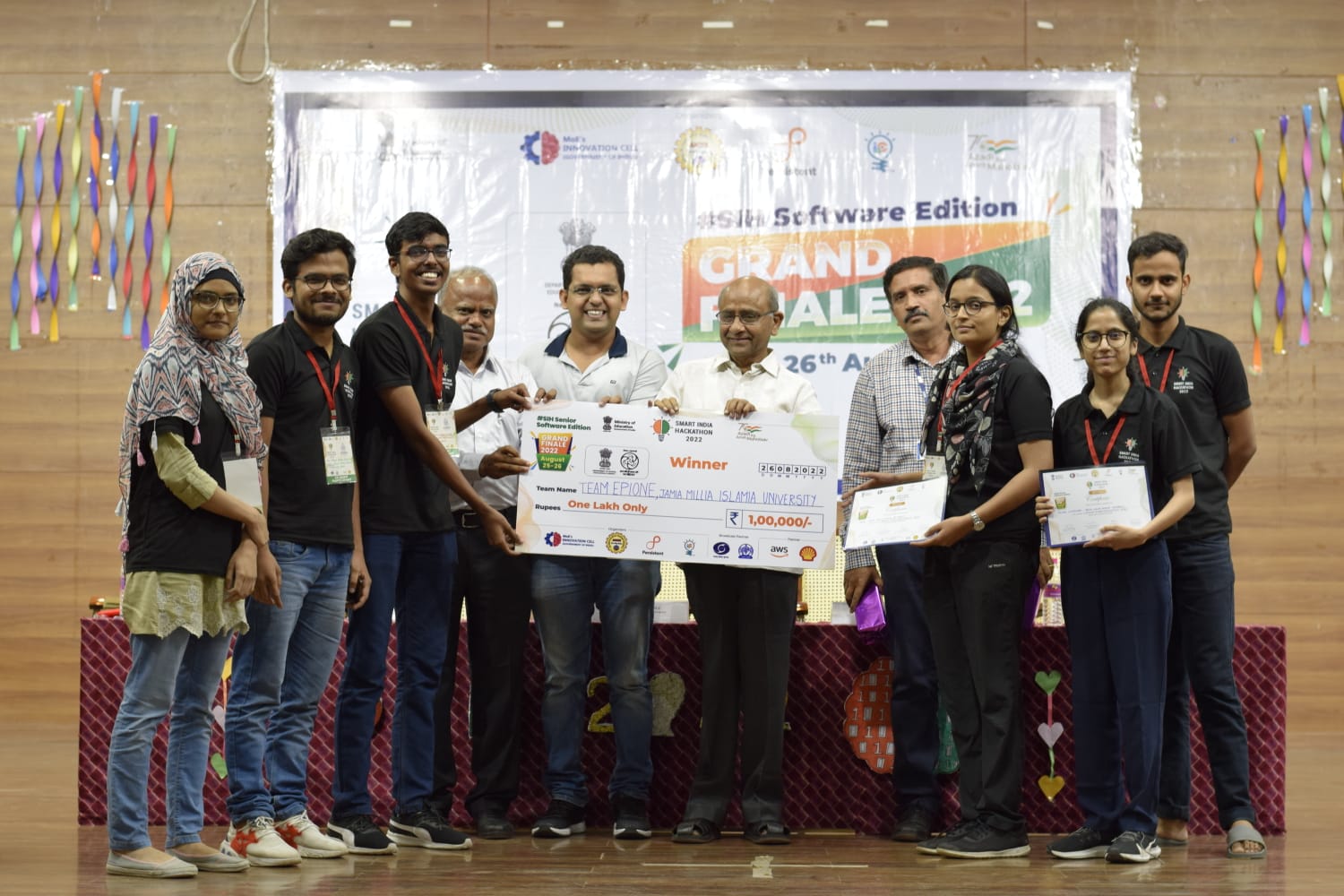 Jamia Millia Islamia’s Team Epione wins Smart India Hackathon 2022 | Campusvarta